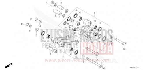 BRAS DE COUSSIN (CRF450RS/RWES/RXS) CRF450RXS de 2025